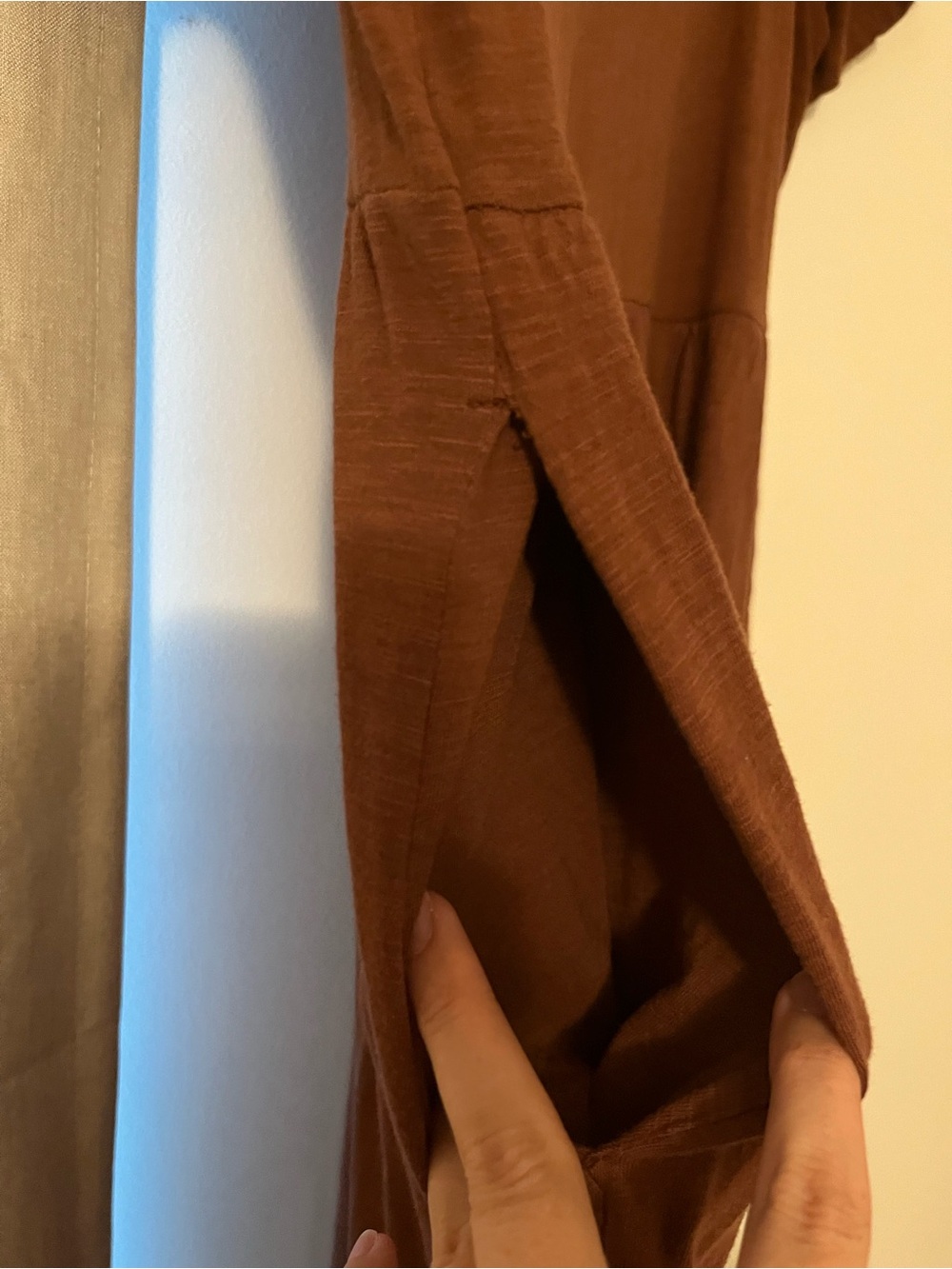 Old Navy Brown Tshirt midi dress- Medium - Picture 5 of 5